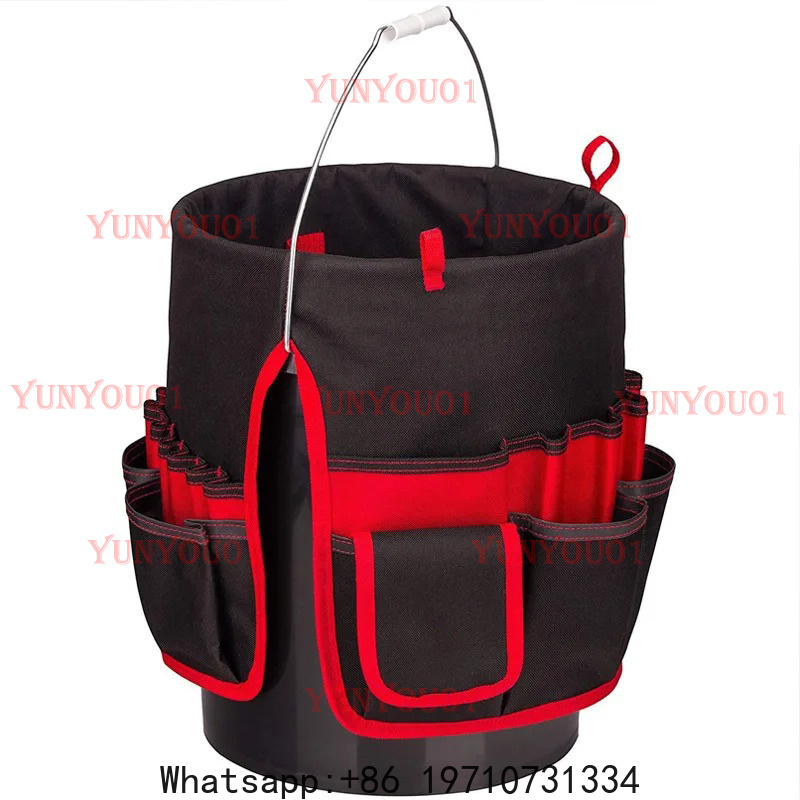 Grow Bag - 人気のガーデンキット オックスフォード布バケットキット バケットキット 電気技師ツールバッグ ウエストポーチ ベルト収納ホルダー