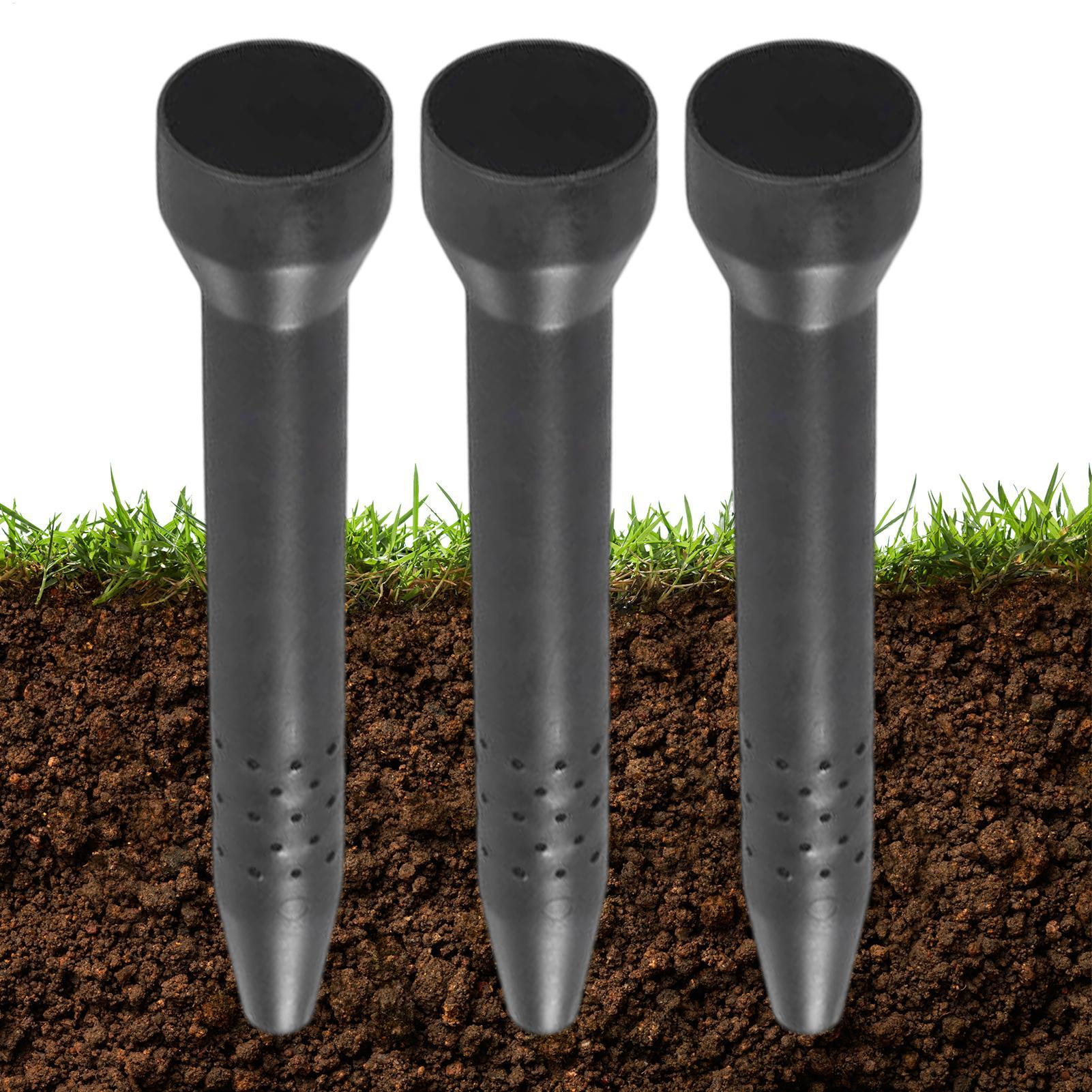 Trowel Garden Tools - 庭用散水スパイク3個セット 根部灌漑ステーク 屋外プランター用給水器 ドリップシステム 鉢植え植物 花壇