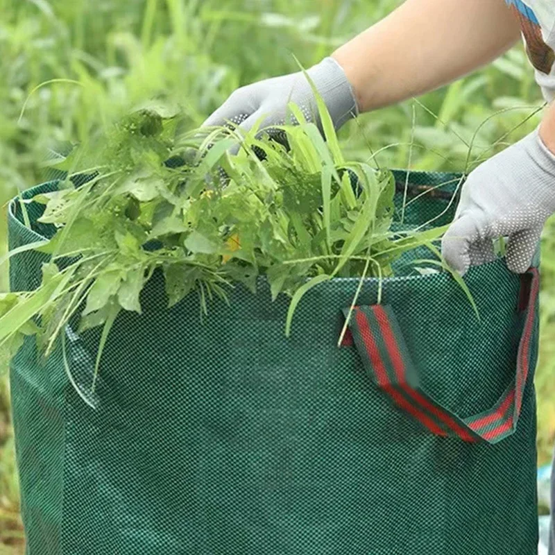 Grow Bag - 持ち運びや保管が簡単な、庭用大型ゴミ袋。300Lの折りたたみ式防水設計で、庭に置くのに最適です。
