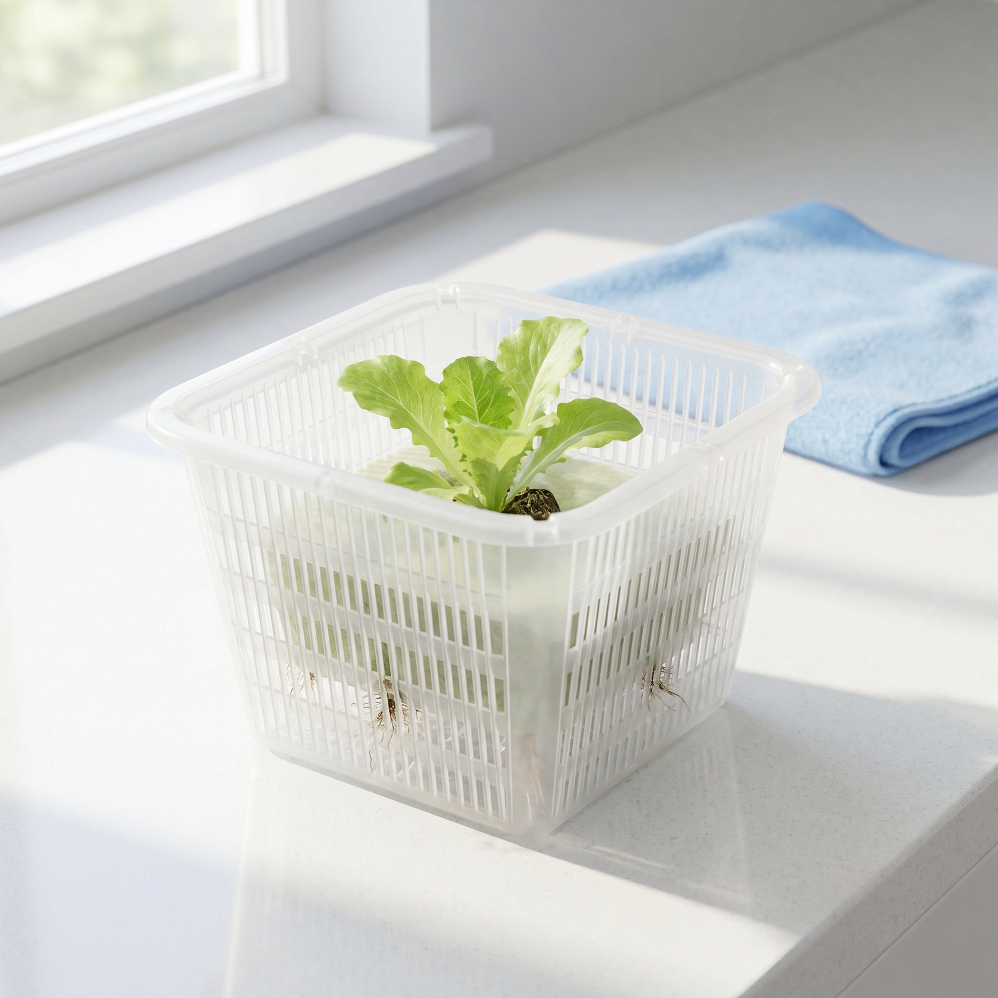 Plant Pot - 6個入り、正方形のメッシュ構造の水耕栽培用プランター、プラスチック製のネットカップ、穴あきデザイン、室内用野菜の苗育成バスケット、プラスチック製ネットカップ。
