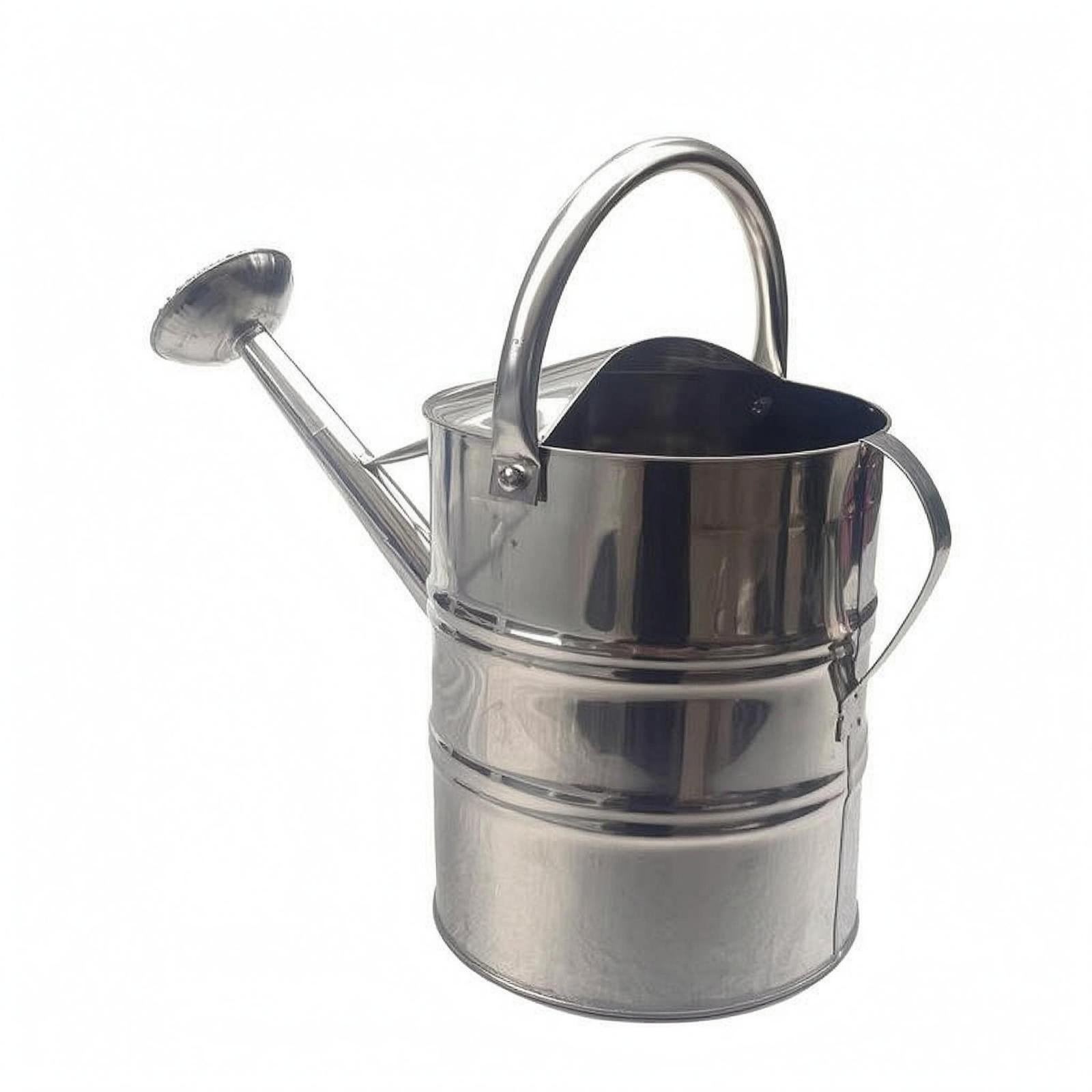 Watering Can - 庭の花の水やり缶 ステンレス製 丈夫な植物用じょうろ 長い注ぎ口付き 鉢、花壇、温室用