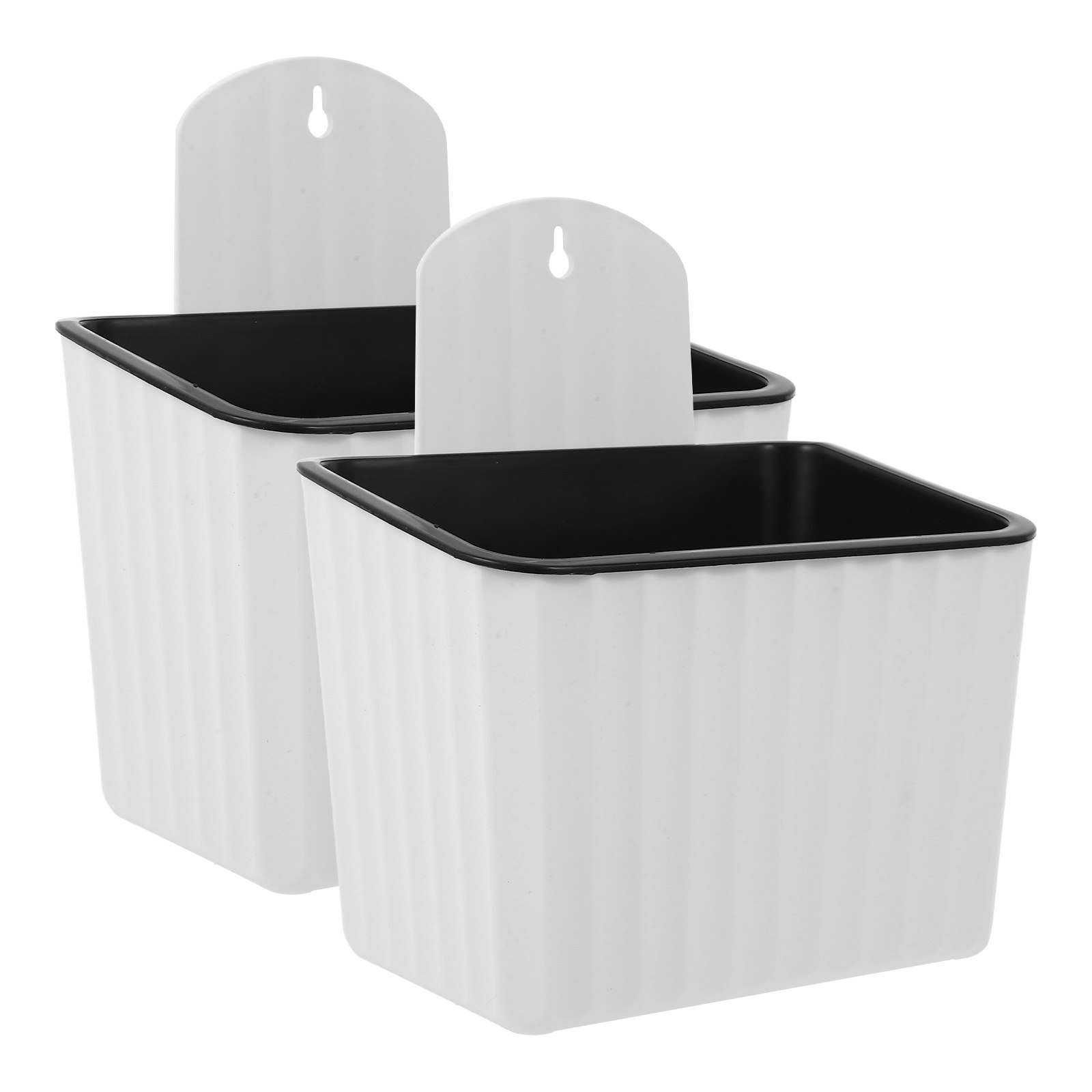 2個入り、壁掛け式、自動給水機能付きプランター、プラスチック - Self Watering Planter のレビューと価格