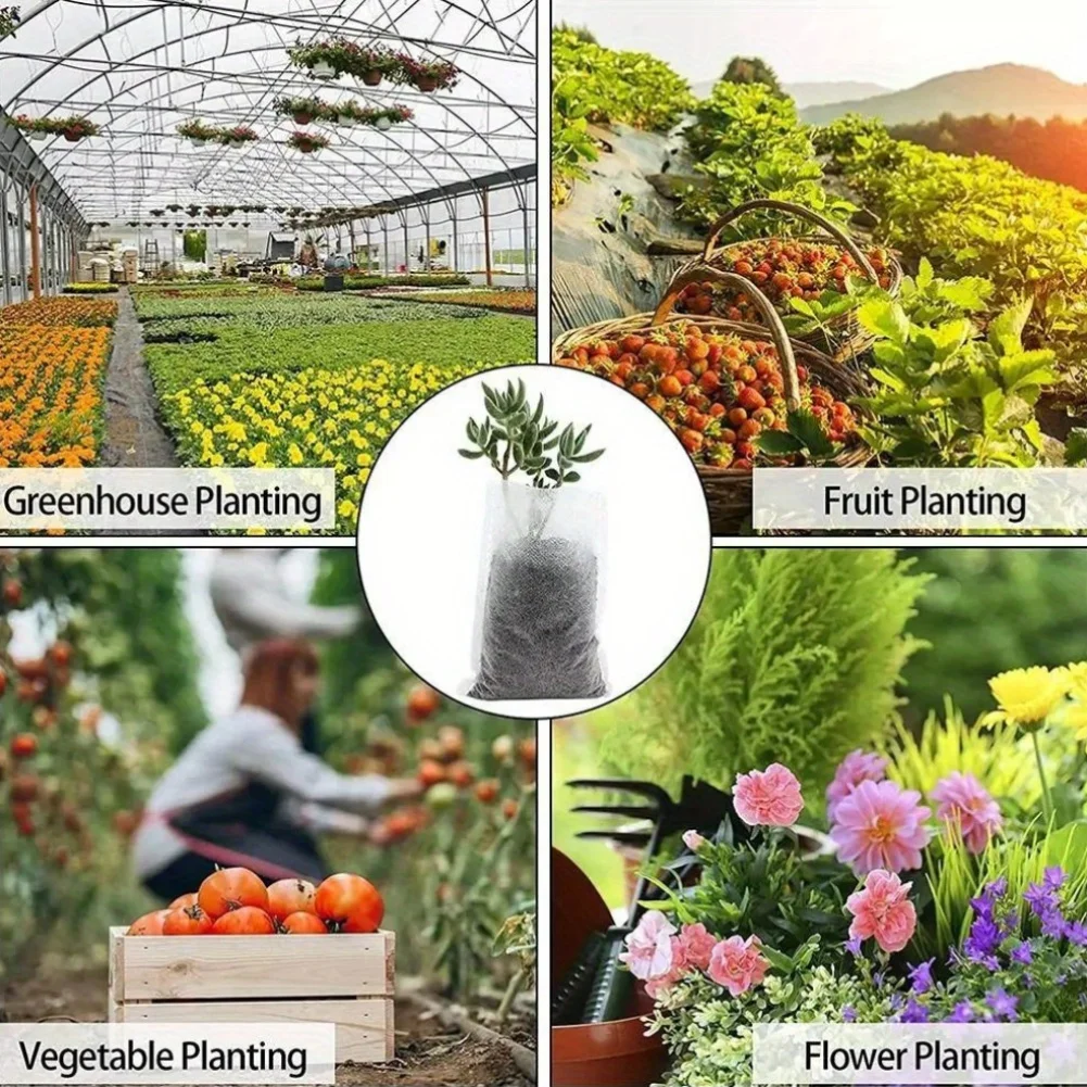 生分解性種子苗袋、不織布植物成長バッグ、生地苗ポット植物ポー - Seed Starter Tray のレビューと価格