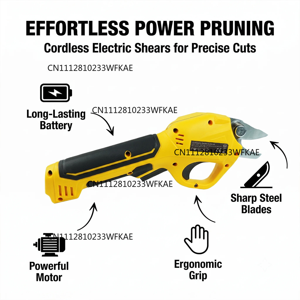 電動剪定ばさみ、果樹剪定ばさみ、手持ち式リチウム電池ガーデニ - Pruning Shears のレビューと価格