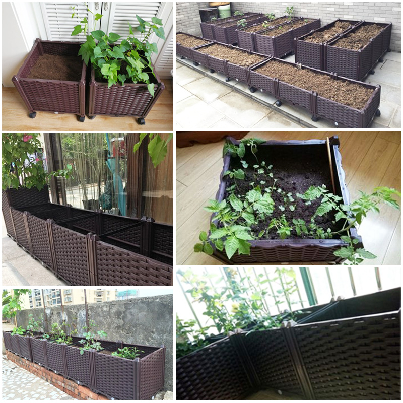 自動給水機能付きの高床式プランター。屋内・屋外で使用可能で、 - Indoor Herb Garden のレビューと価格