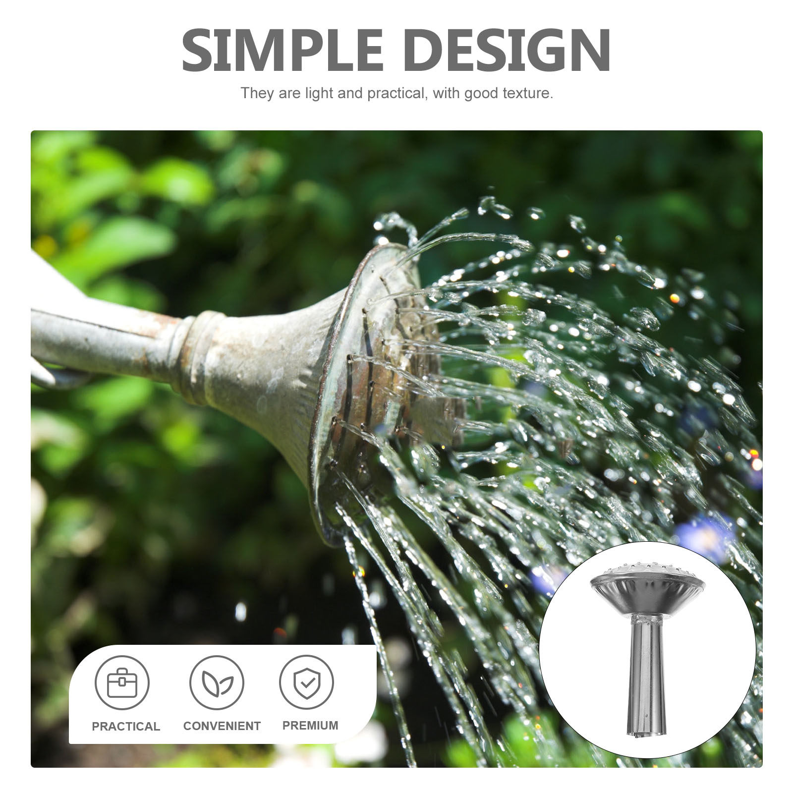 ステンレス製のじょうろ用スプレーヘッド – 耐久性に優れ、簡 - Watering Can のレビューと価格