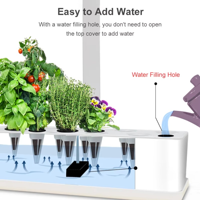 9ポッドスマート水耕栽培システム 室内ガーデンキット 自動タ - Hydroponic Kit のレビューと価格
