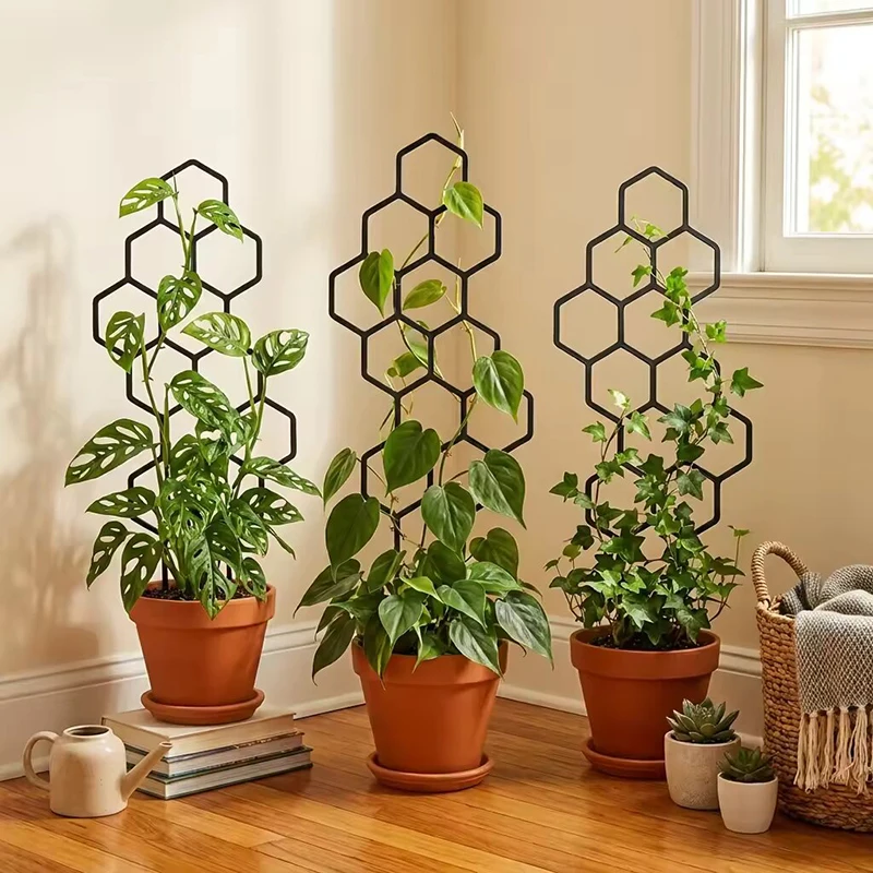 2/4個入り ハニカムデザイン 植物トレリス プラスチック製 - Indoor Herb Garden のレビューと価格