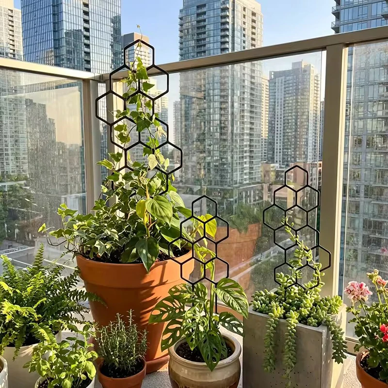 2/4個入り ハニカムデザイン 植物トレリス プラスチック製 - Indoor Herb Garden のレビューと価格
