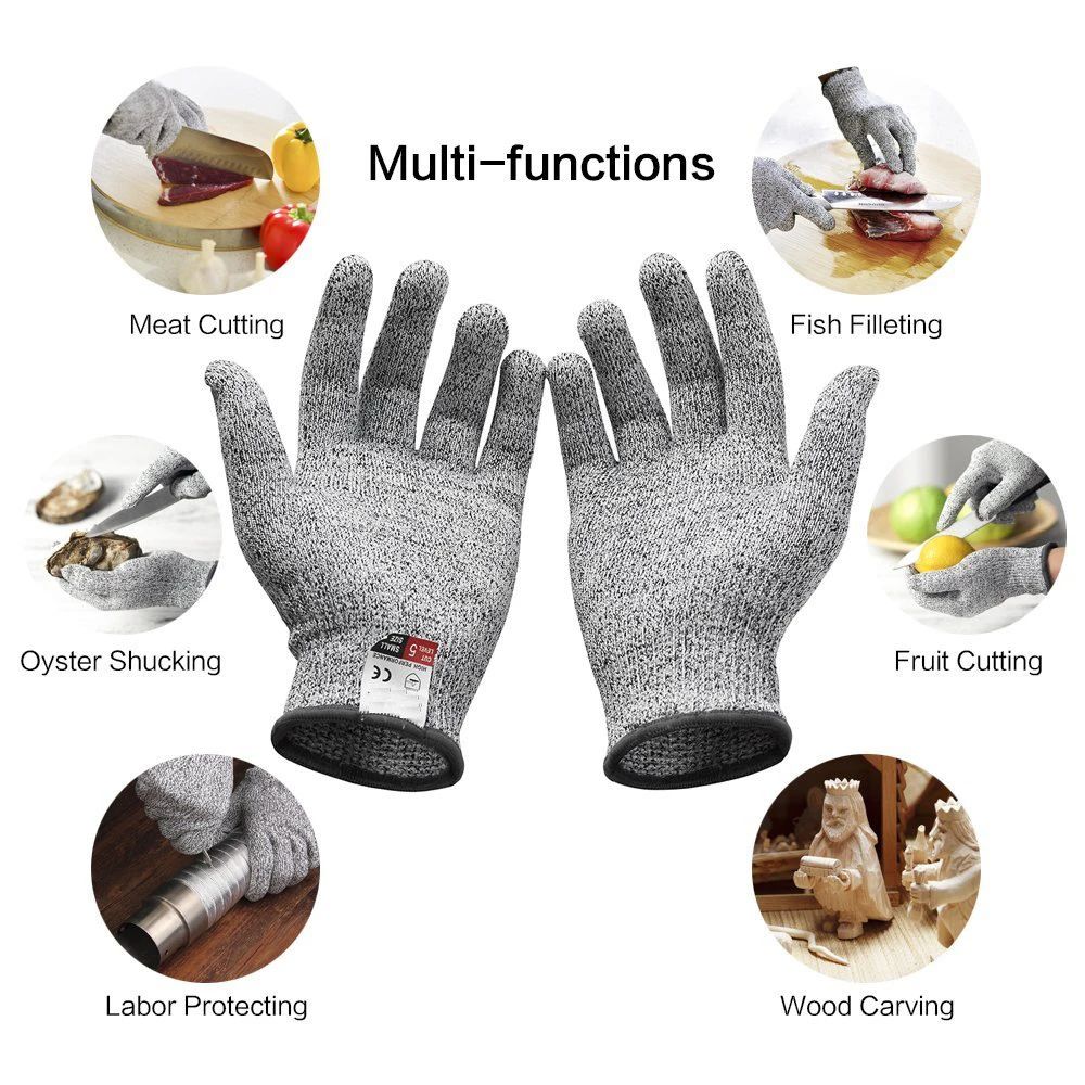 レベル 5 HPPE ビルディングカッティンググローブ 耐切 - Garden Gloves のレビューと価格