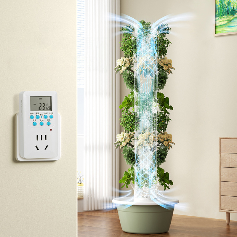 LED育成ライト付きスペースツリー垂直水耕タワーインテリジェ - Vertical Planter のレビューと価格