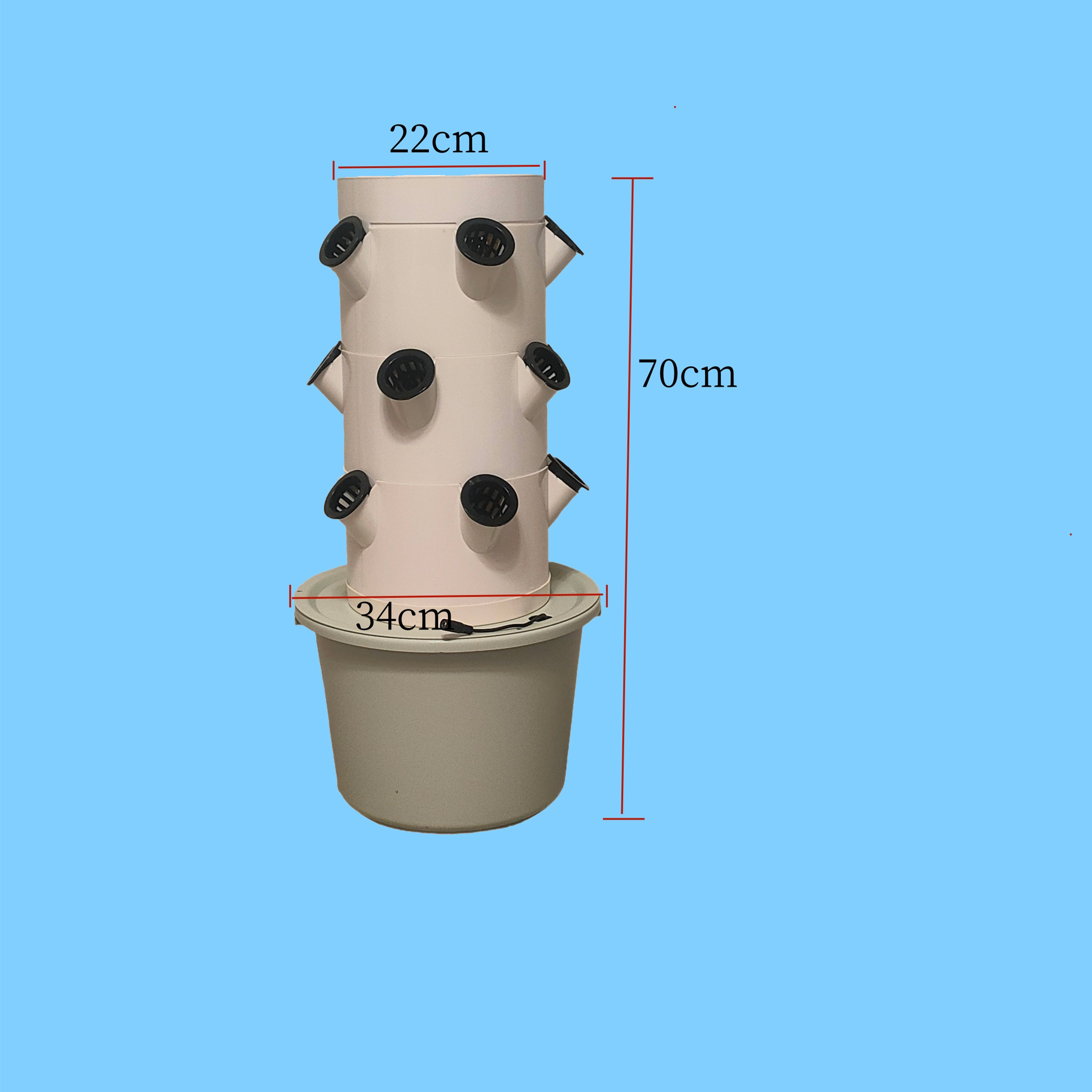 垂直型水耕栽培システム 3層15穴 室内ガーデンキット キッ - Hydroponic Kit のレビューと価格